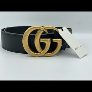 Gucci Belt with Gold Buckle